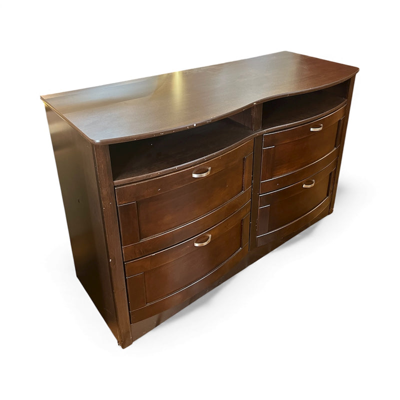 Dark Brown Dresser With 4 Drawers
