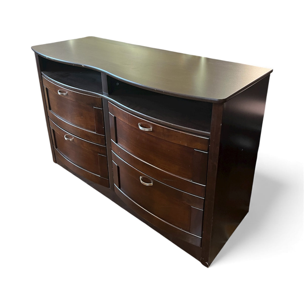Dark Brown Dresser With 4 Drawers
