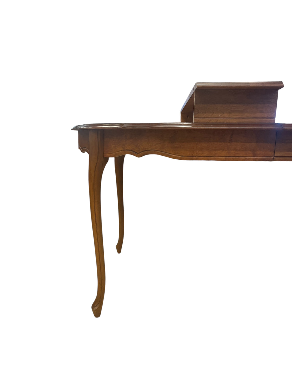 Chelsey Vintage Scalloped Oval Maple Dining Set with 5 Chairs