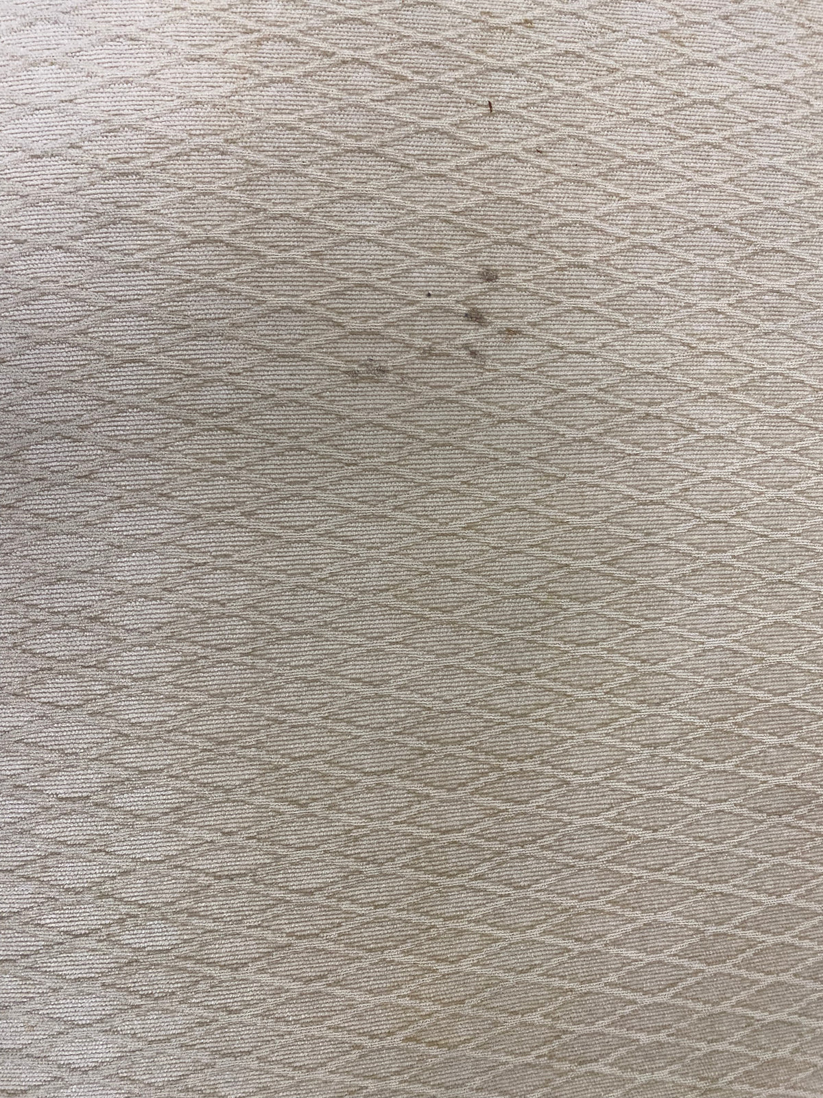 Cream Woven Fabric Three Cushion Sofa