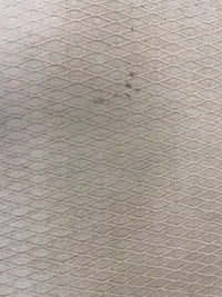 Cream Woven Fabric Three Cushion Sofa