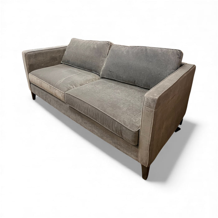 Blue-Grey Upholstered Loveseat