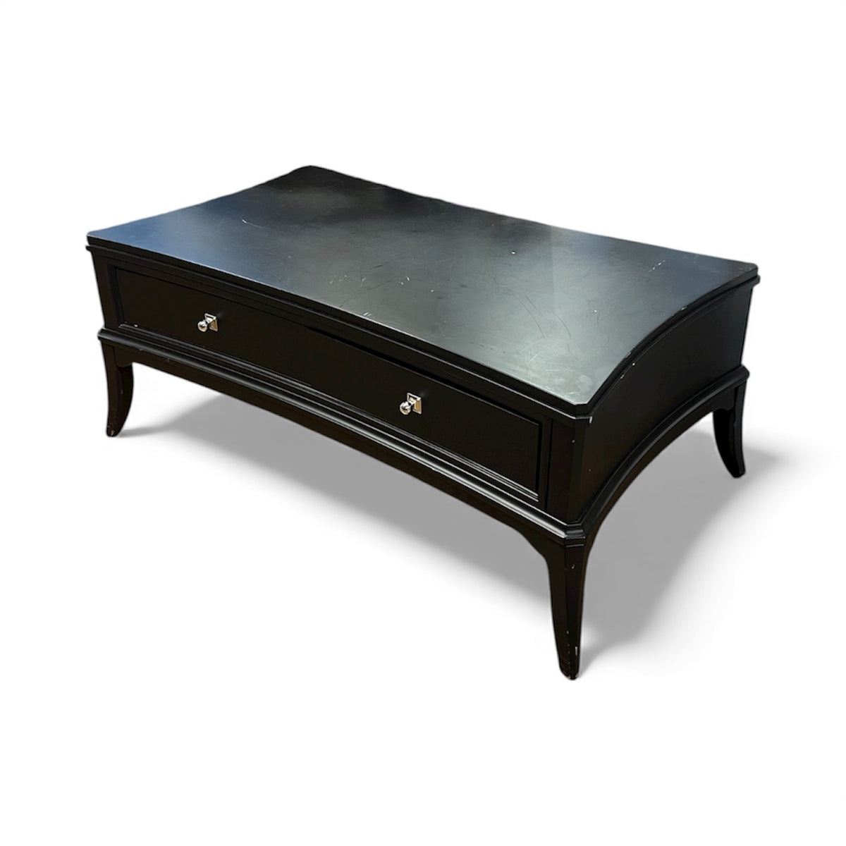 Black Coffee Table With Storage Drawer