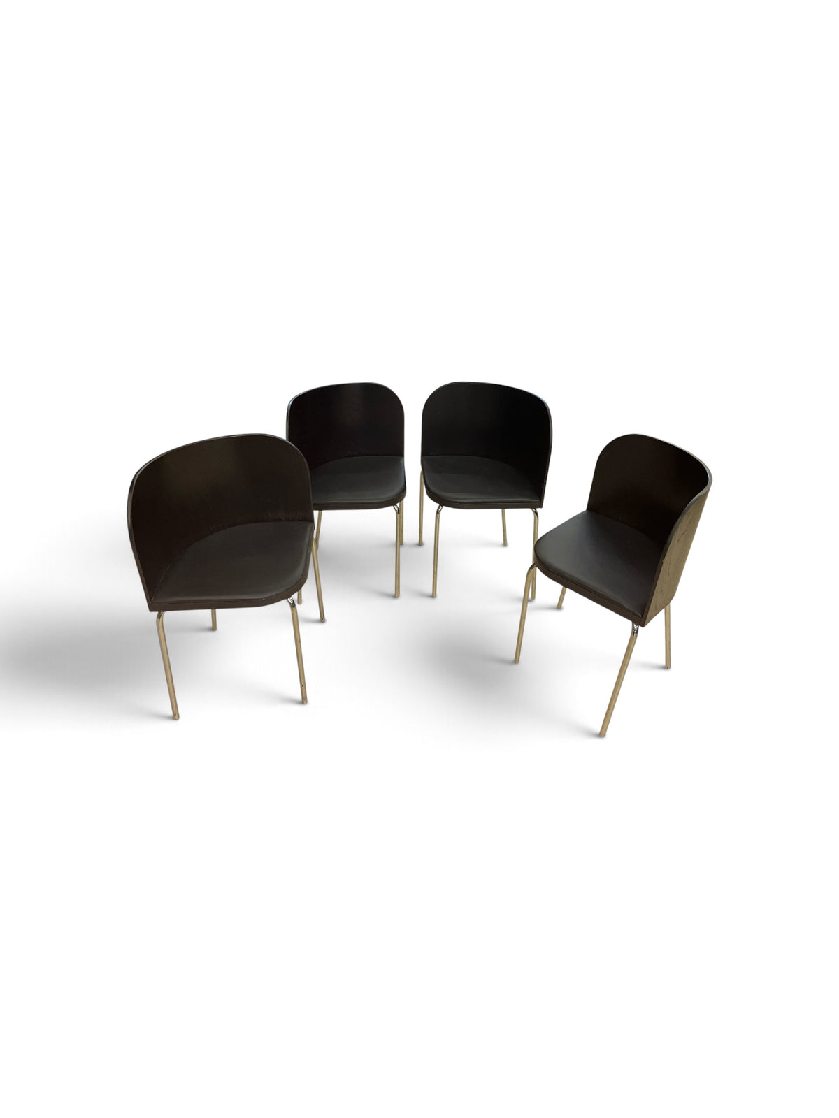 Modern Black Dining Chairs - Set of 4