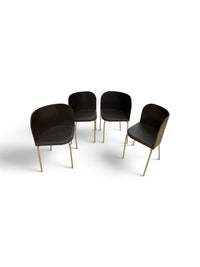 Modern Black Dining Chairs - Set of 4