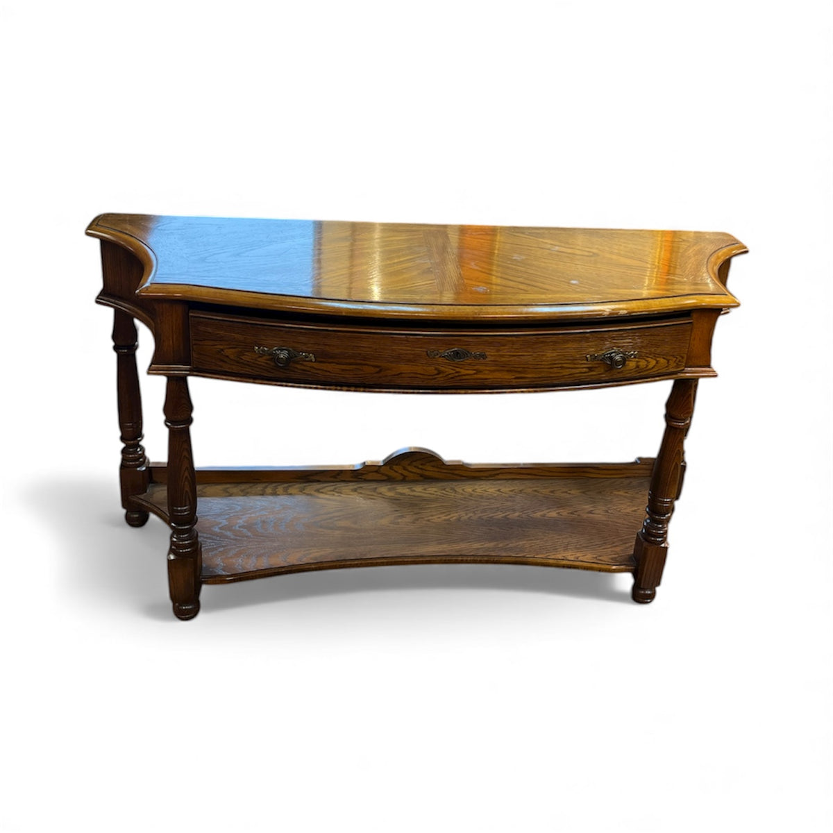 Sklar Peppler Wood Console Table With Drawer