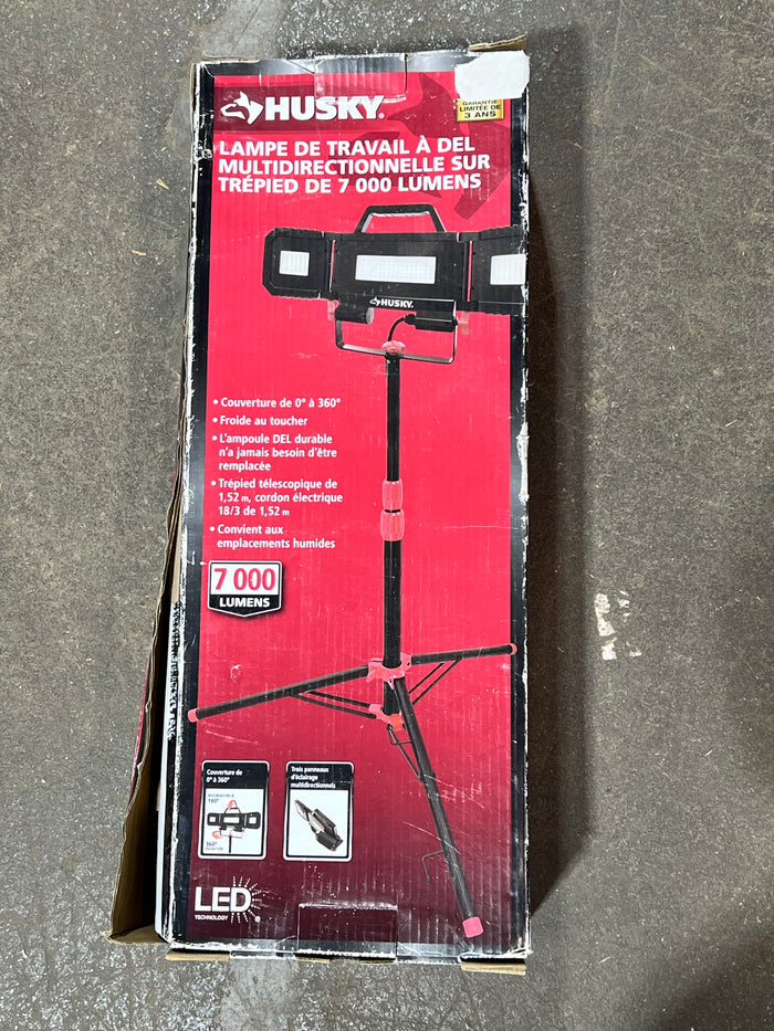 Husky 7000 Lumens Indoor/Outdoor Multi-directional Tripod