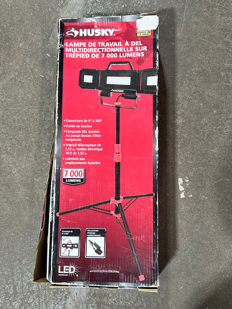Husky 7000 Lumens Indoor/Outdoor Multi-directional Tripod
