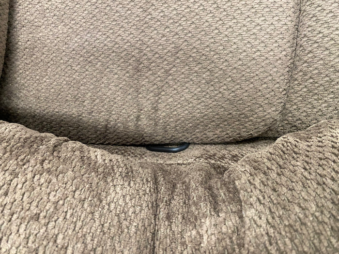Brown Chenille Fabric Reclining Sofa