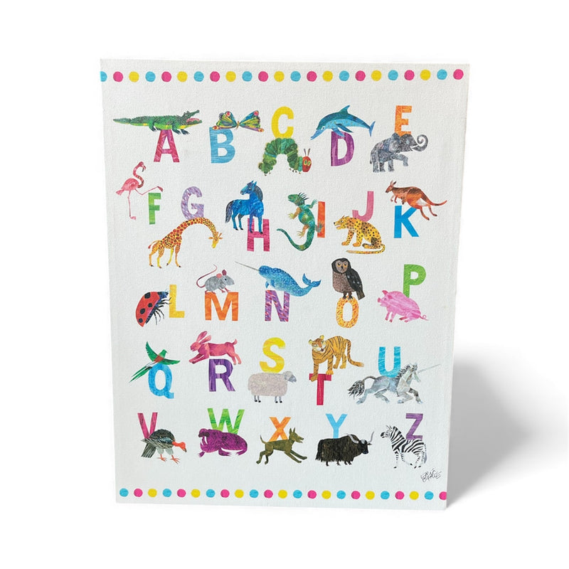Colourful Animal Alphabet Canvas Wall Art
