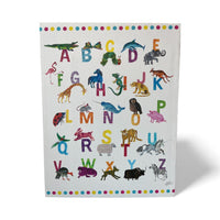 Colourful Animal Alphabet Canvas Wall Art