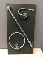 3 Piece Chrome Bathroom Set