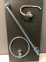 Chrome 3 piece bathroom set