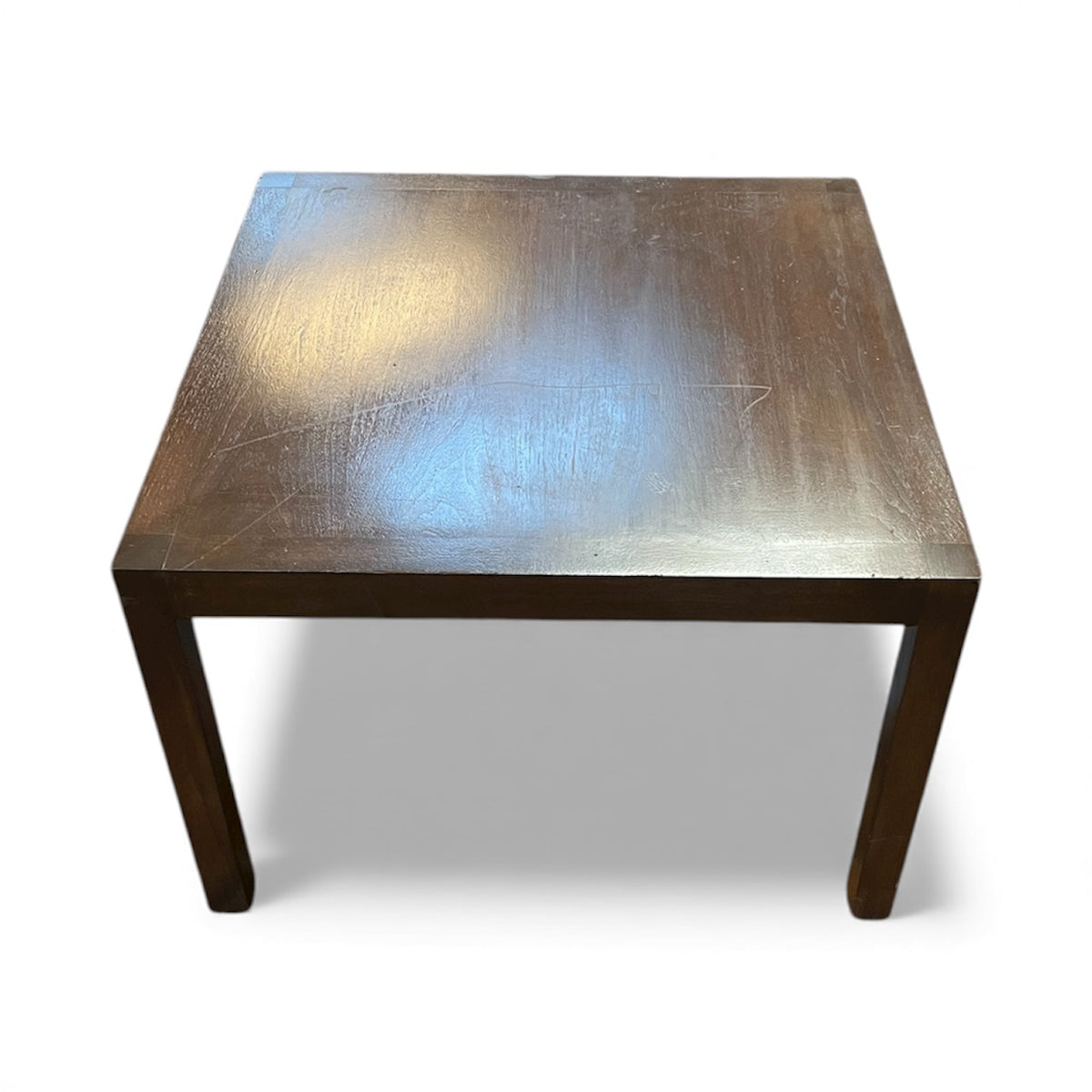 Dark Brown Square Coffee Table