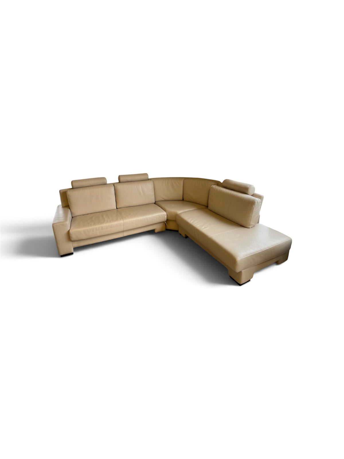 Cream Sectional Sofa with Chaise