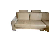Cream Sectional Sofa with Chaise