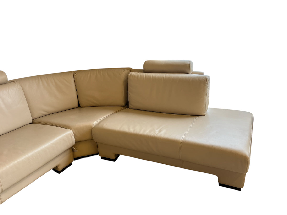 Cream Sectional Sofa with Chaise
