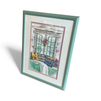 Cozy Window Scenic Artwork in Vibrant Tones