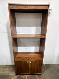 Dark Wood Bookcase / Media Cabinet