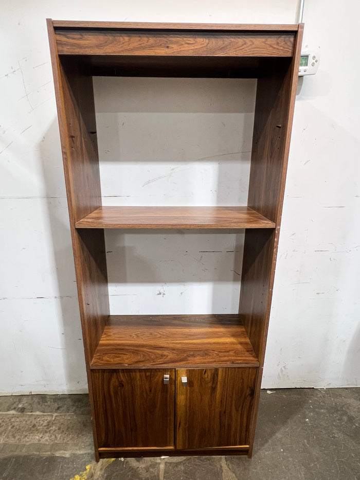 Dark Wood Bookcase / Media Cabinet