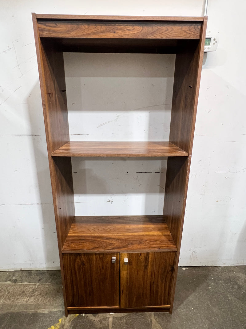 Dark Wood Bookcase / Media Cabinet