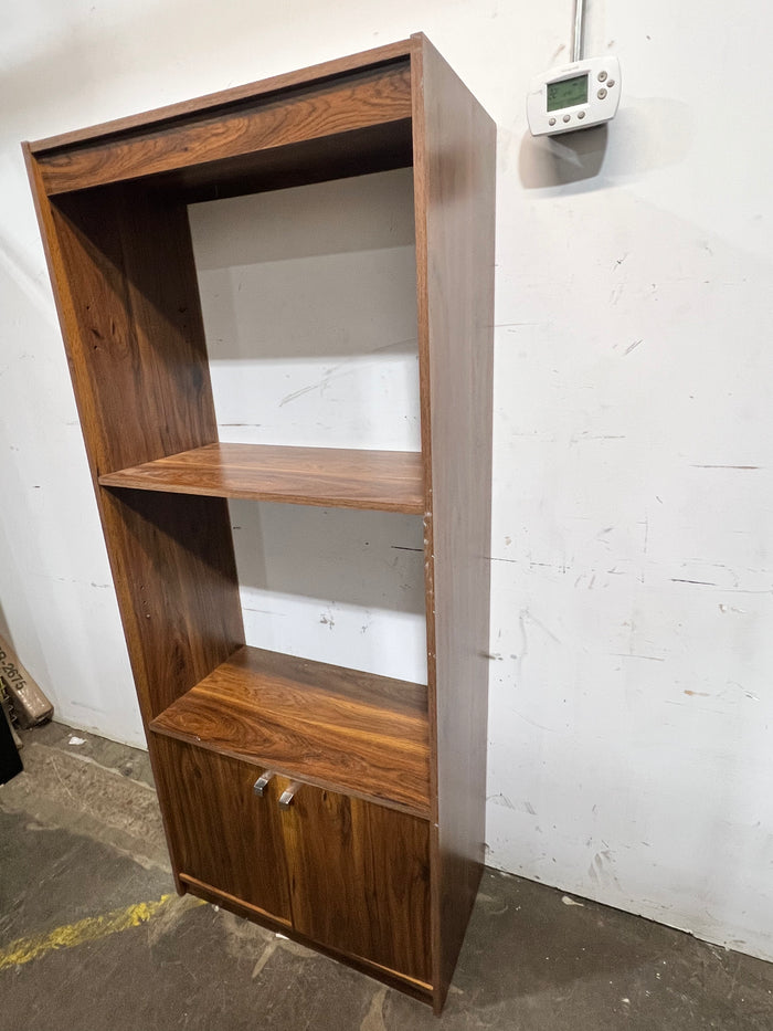 Dark Wood Bookcase / Media Cabinet