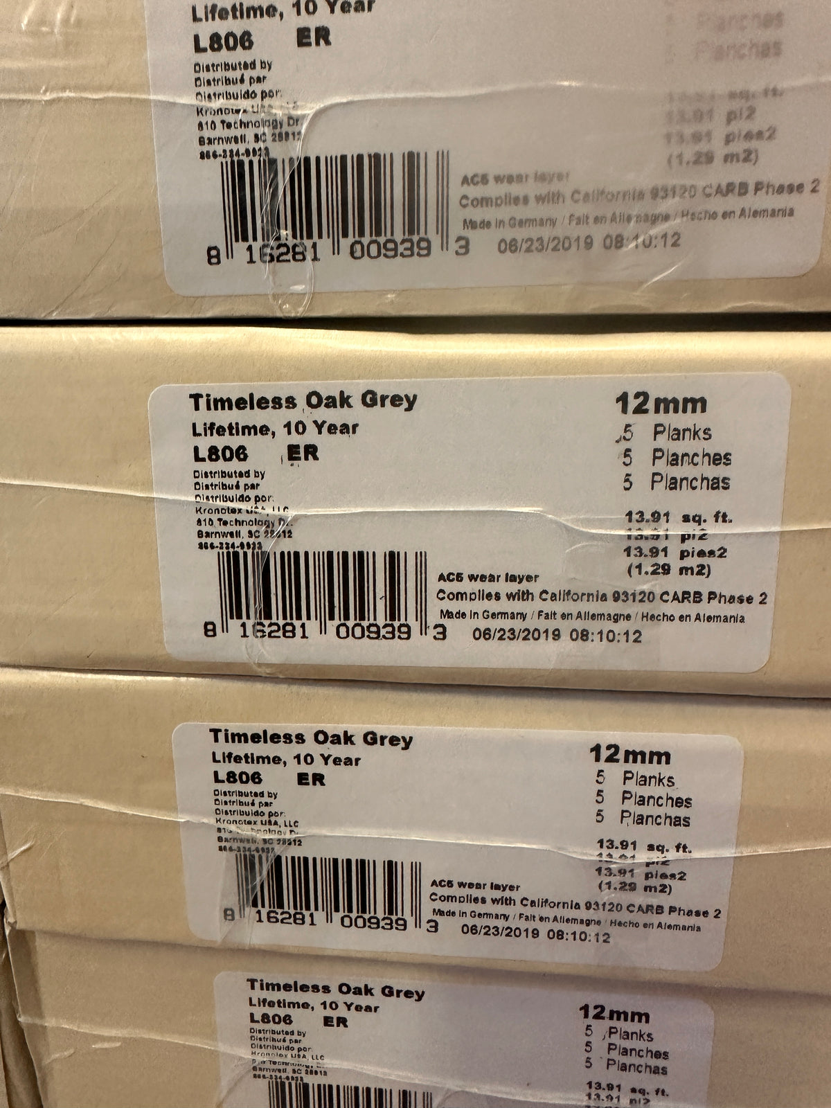 Timeless Oak Grey Laminate LOT