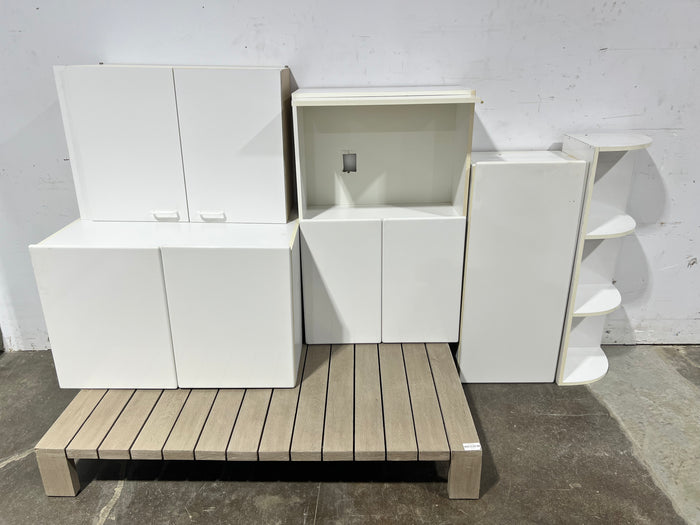 White Gloss Kitchen Cabinet Set