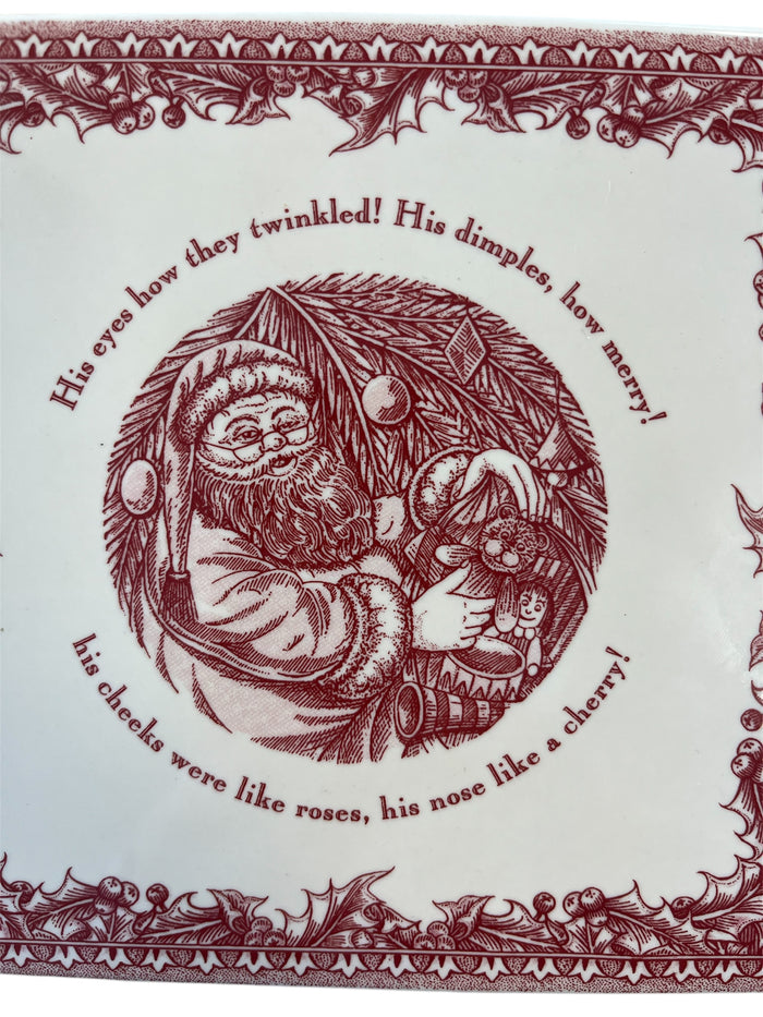 Johnson Brothers 'Twas The Night Before Christmas Square Trivet