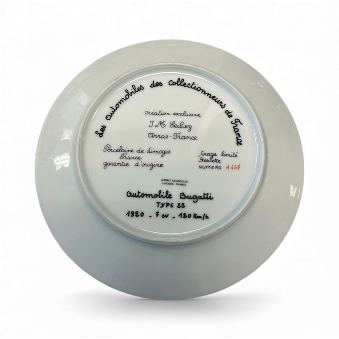Bugatti Brescia Type 22 - Jammet Seignolles Collectors Plate