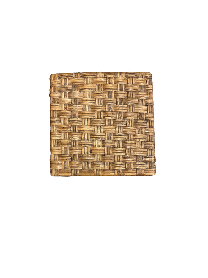 Wicker & Metal Plant Stand/Accent Table