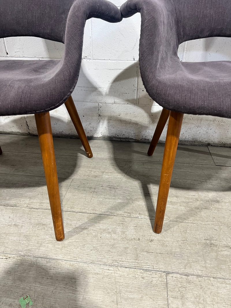 Mid Century Modern Accent Chair- Set of Two