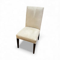 Set of 10 Cream Upholstered Dining Chairs