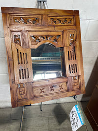 Majestic Hand Carved Wooden Decorative Mirror
