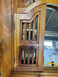 Majestic Hand Carved Wooden Decorative Mirror