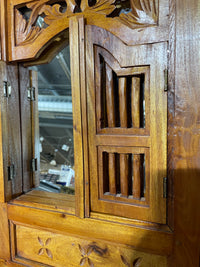 Majestic Hand Carved Wooden Decorative Mirror