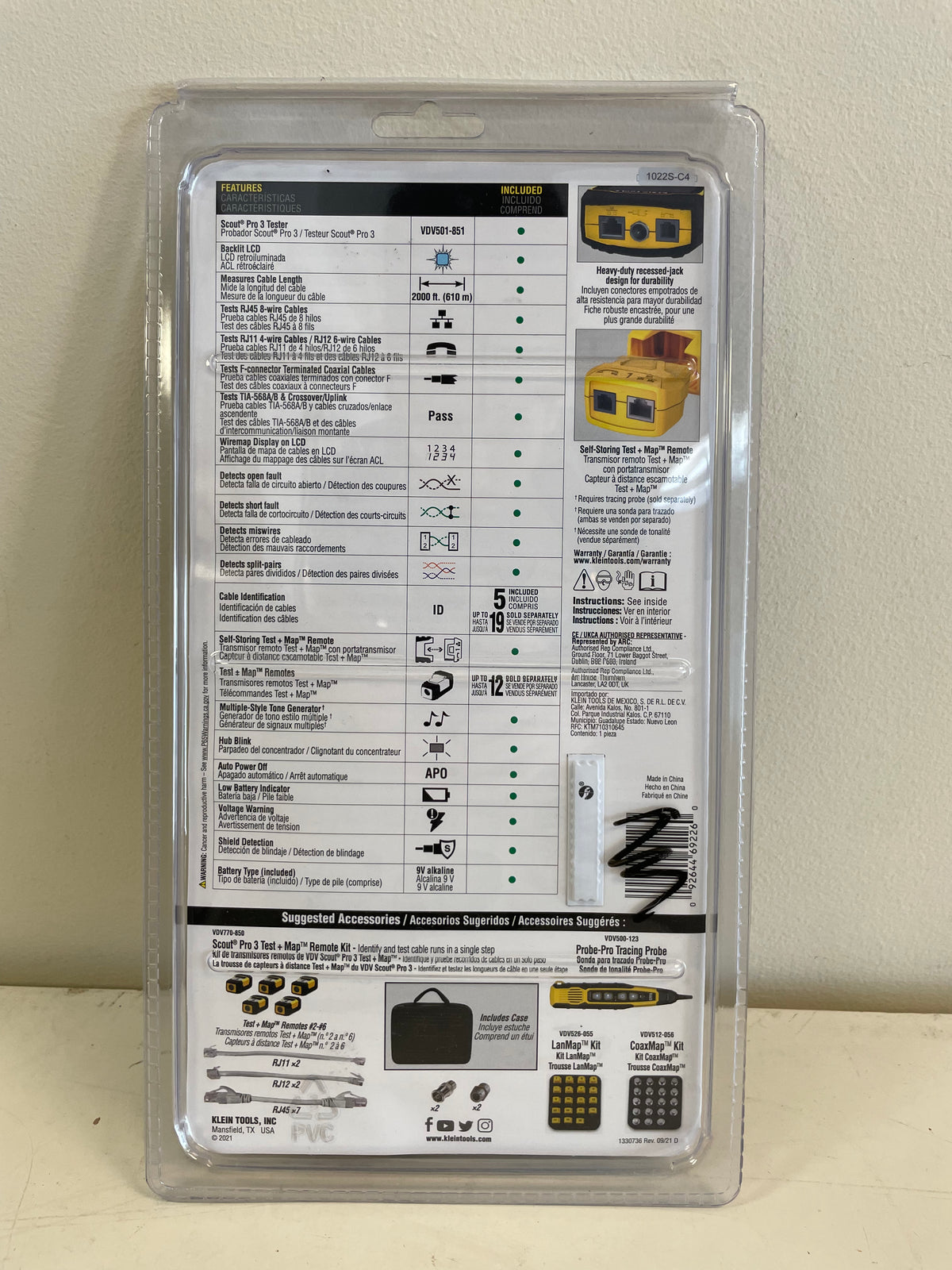 Klein Tools Scout Pro 3 Cable Tester Kit