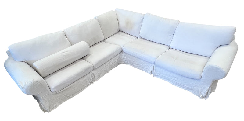 IKEA UPPLAND Sectional, 4-seat corner, white