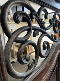 Solid Wood Sleigh Style King Size Bed Frame