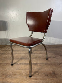 Set of 2 Leather MCM Chairs