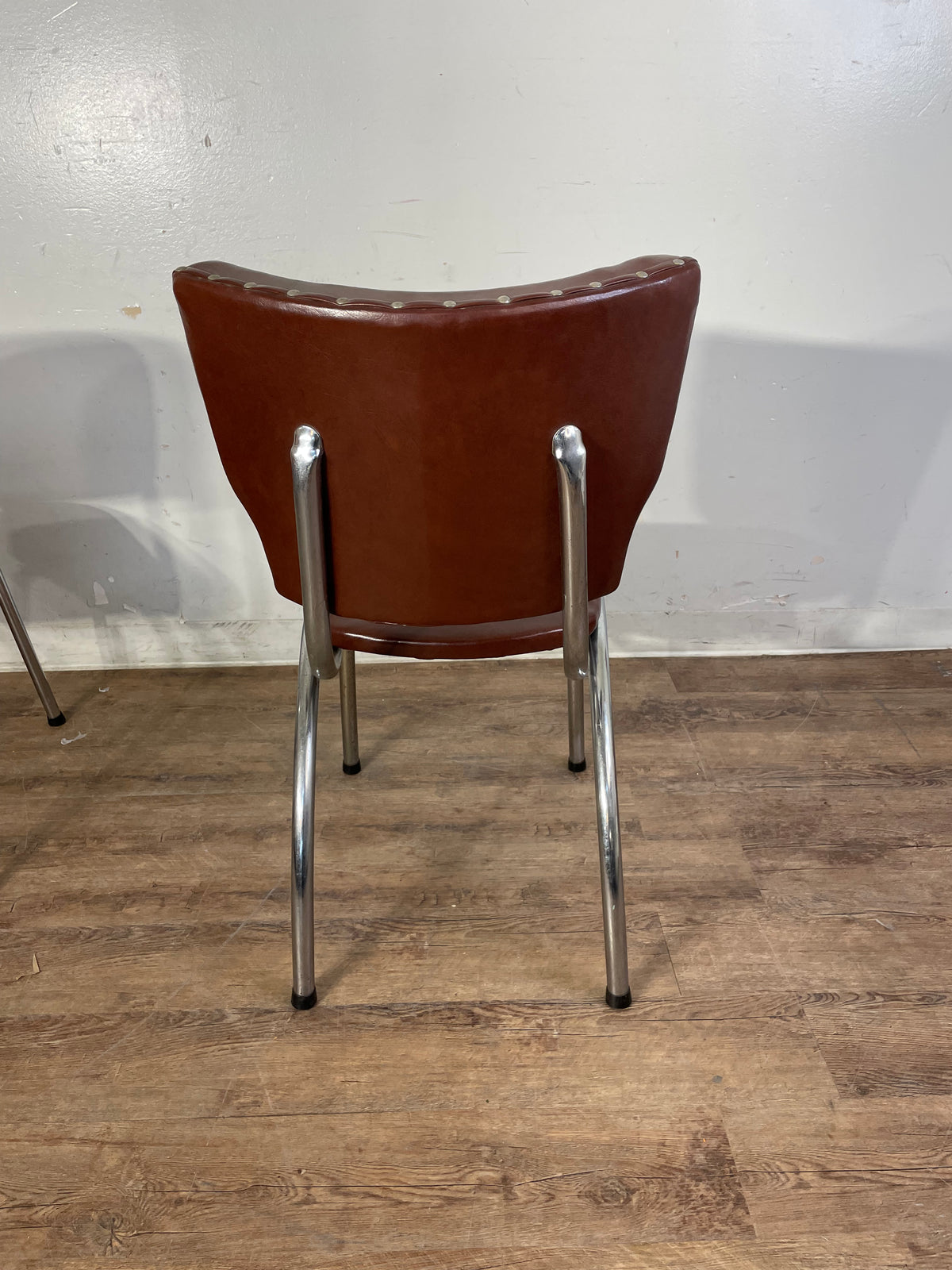 Set of 2 Leather MCM Chairs