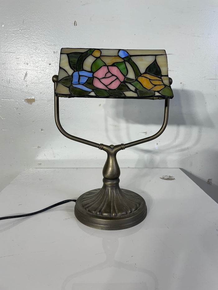 Tiffany Style Bankers Table Lamp