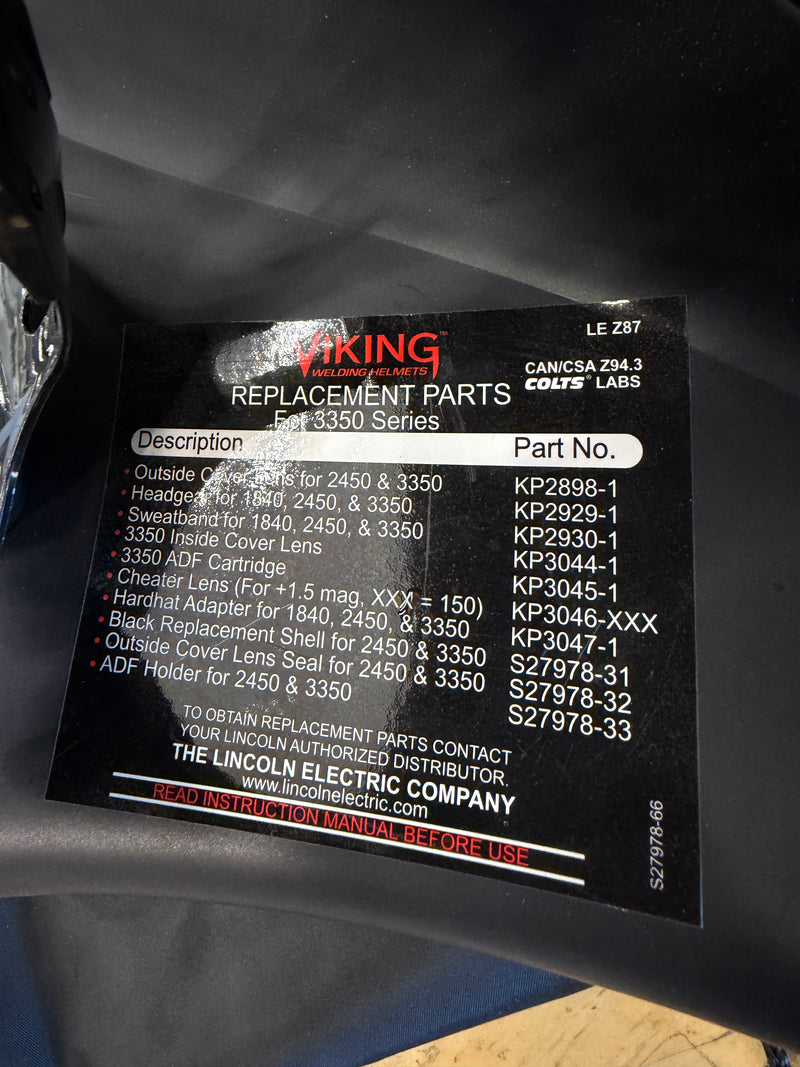 Lincoln Viking 3350 Welding Helmet