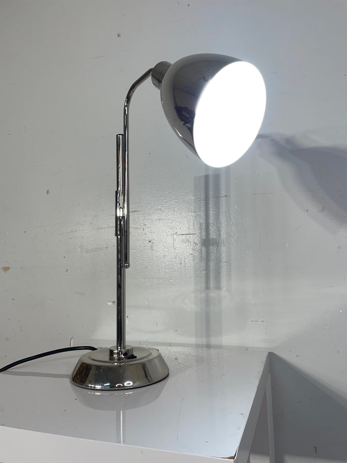 Stainless Steel Lamp w/Outlet