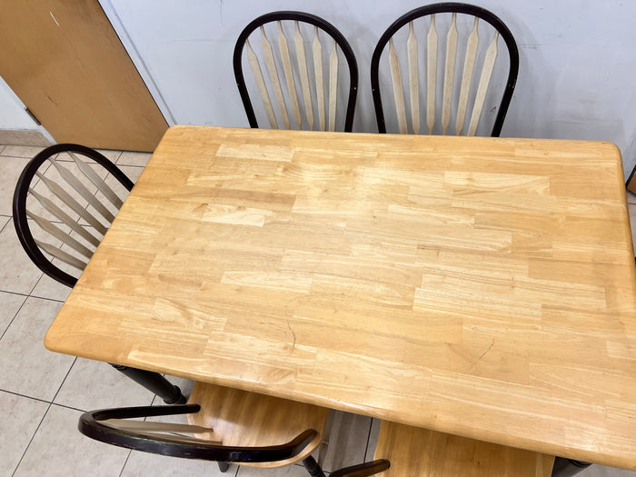 Country Havest Dining Table Set - 6 Chairs