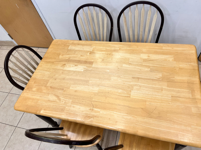 Country Havest Dining Table Set - 6 Chairs