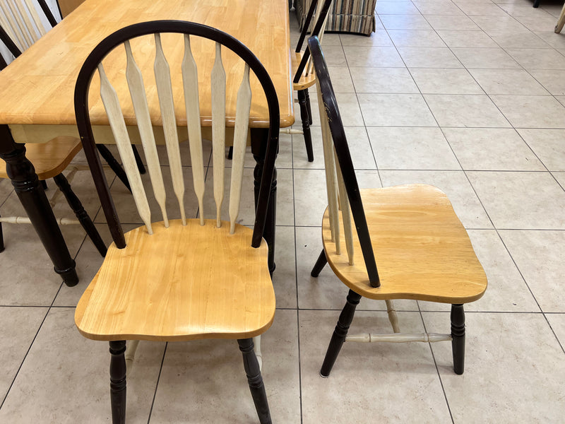 Country Havest Dining Table Set - 6 Chairs