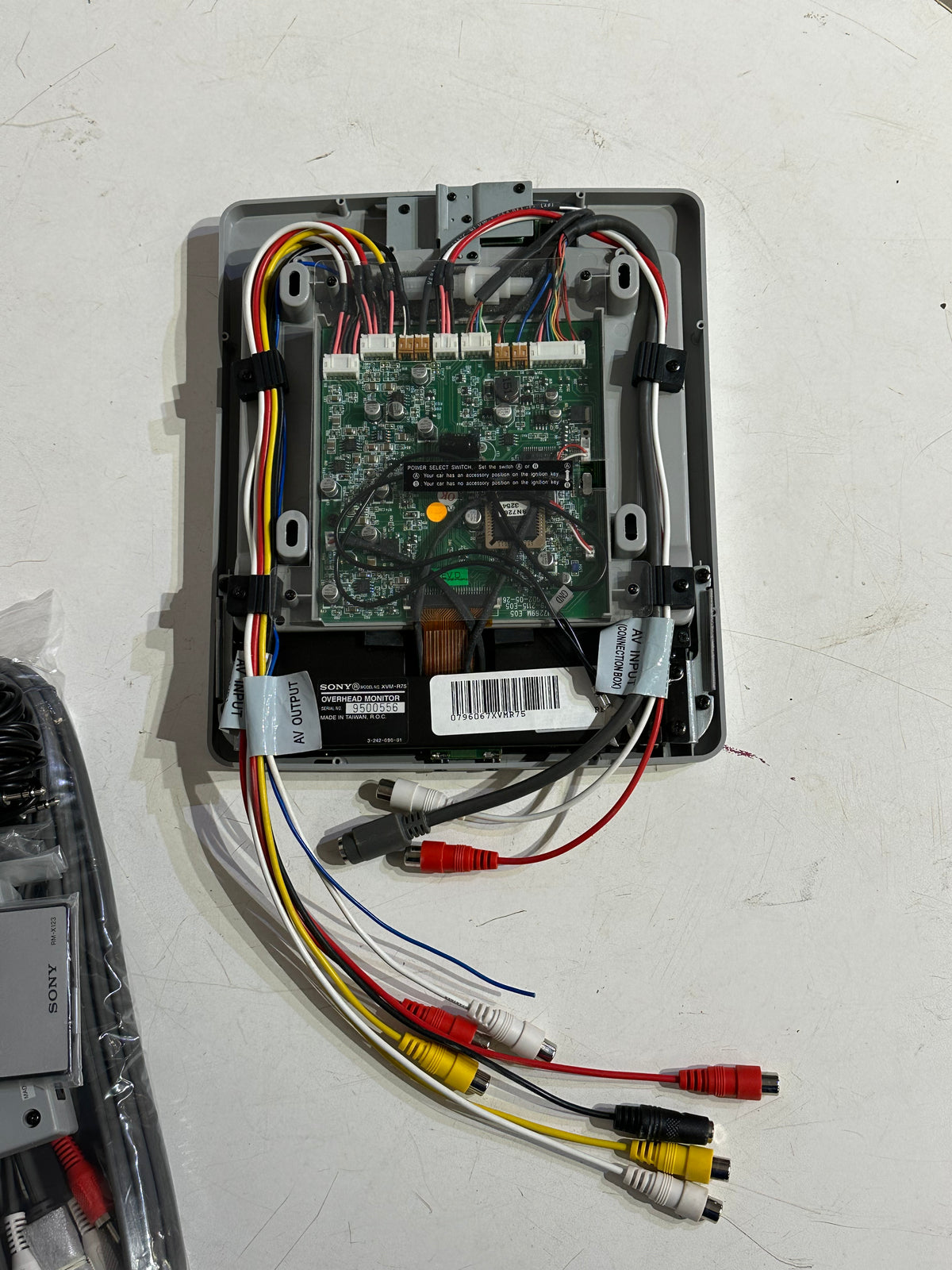 Sony Vehicle overhead monitor/DVD player