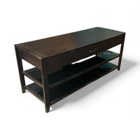 Espresso Console Table With Storage Drawer