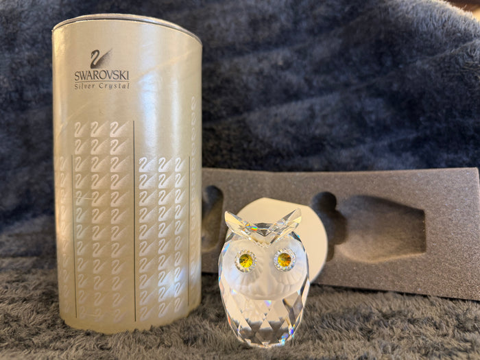 Swarovski Crystal Owl Figurine